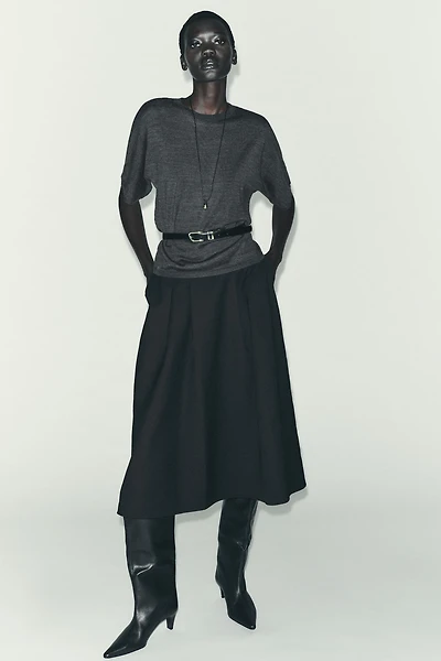 MIDI LAYER SKIRT