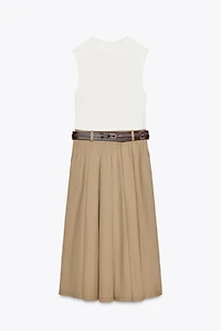 COMBINATION BELTED DRESS