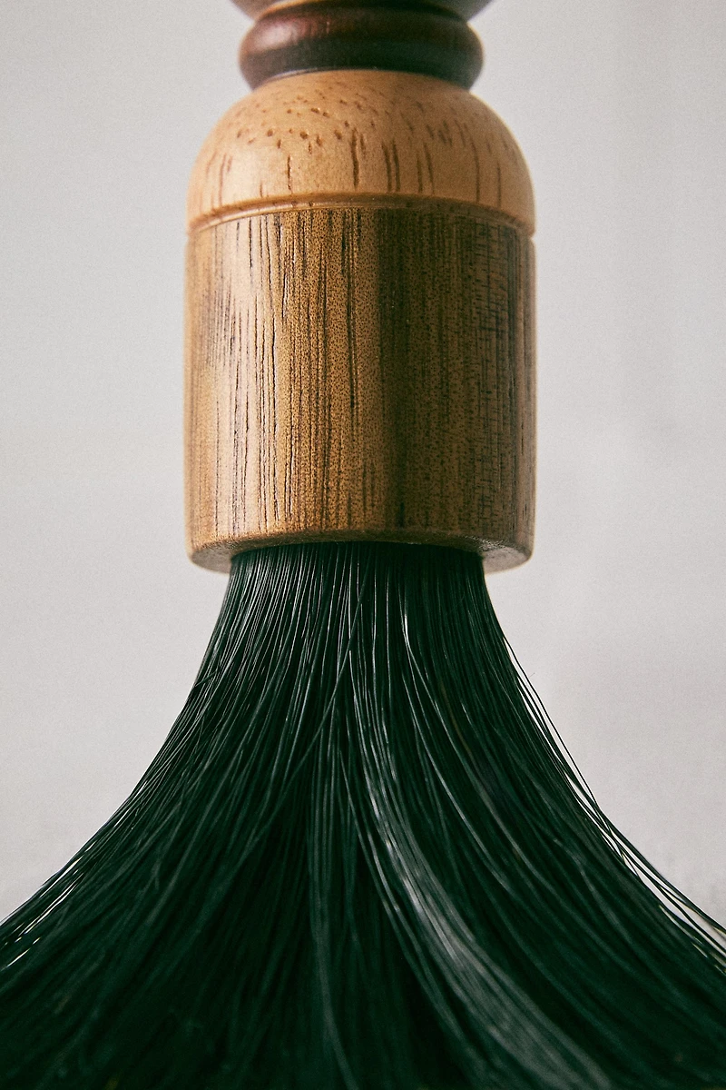ACACIA WOOD DUSTPAN AND BRUSH SET (SET OF 2)