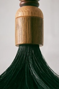 ACACIA WOOD DUSTPAN AND BRUSH SET (SET OF 2)