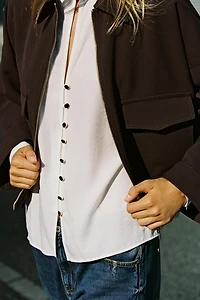 SHOULDER PAD SHIRT