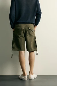 BERMUDA CARGO REGULAR FIT AVEC PASSANTS