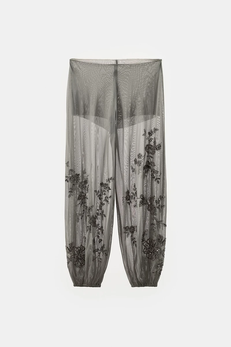 PANTALON BOUFFANT BRODÉ