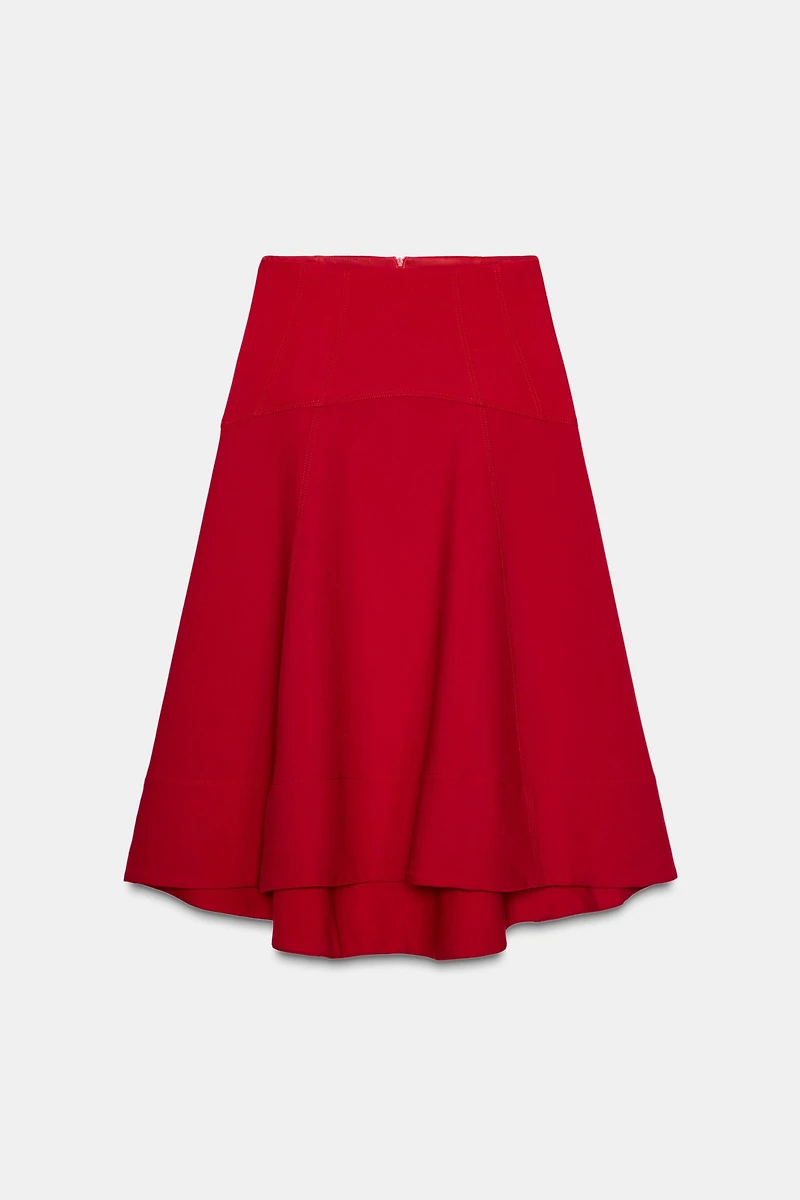 ZW COLLECTION CAPE MIDI SKIRT