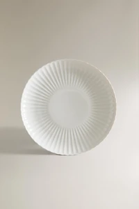 ASSIETTE PLATE PORCELAINE ONDES