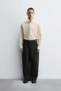 COMBINATION STRIPED SHIRT WITH TIE