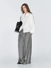 Chemise ample en popeline 100 % coton