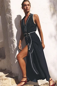 ROBE MIDI À POIS