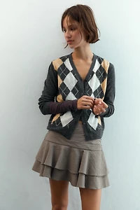 JUPE-PANTALON À VOLANTS