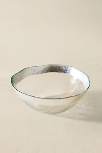 BOL VERRE RELIEF BORDURE ARGENTÉE