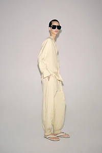 ZW COLLECTION STRIPED SLOUCHY PANTS