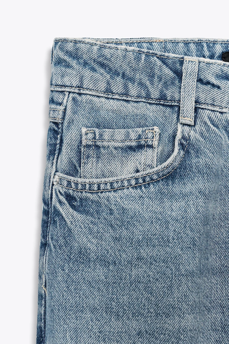 Z.09 STRAIGHT ANKLE HIGH WAIST CROSSOVER JEANS