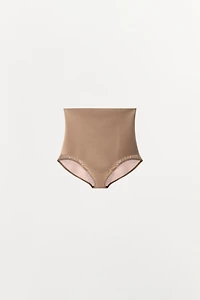 WIDE WAIST PANTIES WITH POLYAMIDE