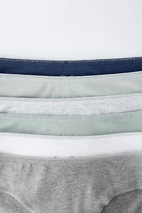 6-14 ANS/ LOT DE SIX CULOTTES À STRASS ET FORMES