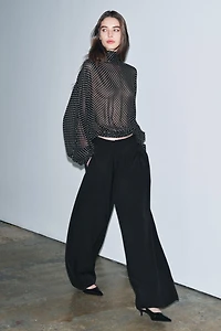 BLOUSE À POIS ET NŒUDS ZW COLLECTION