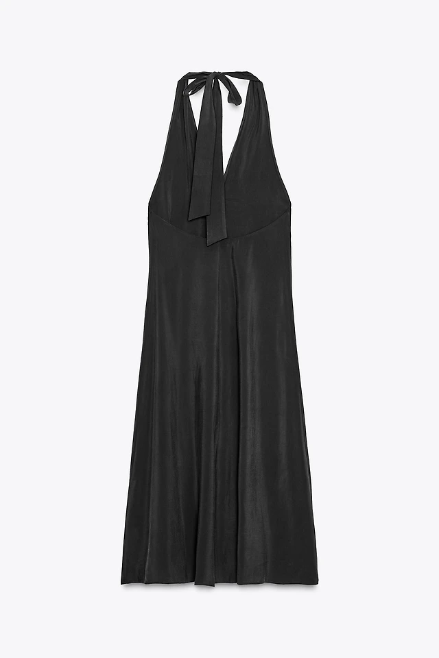Zara HALTER TIE MIDI DRESS at Mall of America in Bloomington, MN
