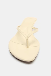 KITTEN HEEL SANDALS
