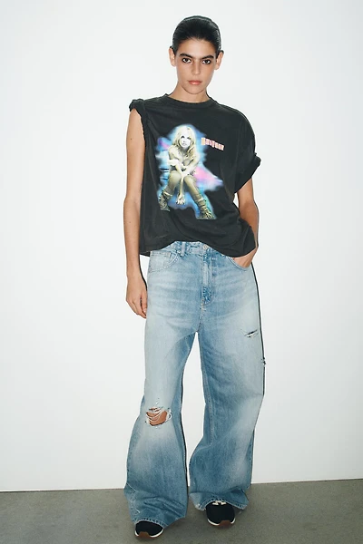 BRITNEY SPEASRS© WASHED EFFECT T-SHIRT
