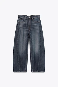 TRF MID-RISE BAGGY BALLOON JEANS