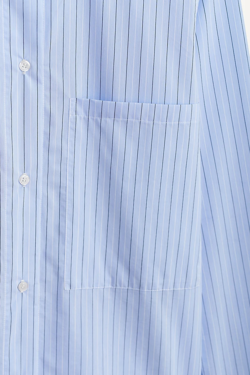 CHEMISE À RAYURES COL EN CONTRASTE ÉDITION LIMITÉE