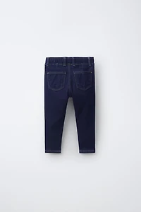 LEGGING EN DENIM À SURPIQÛRES