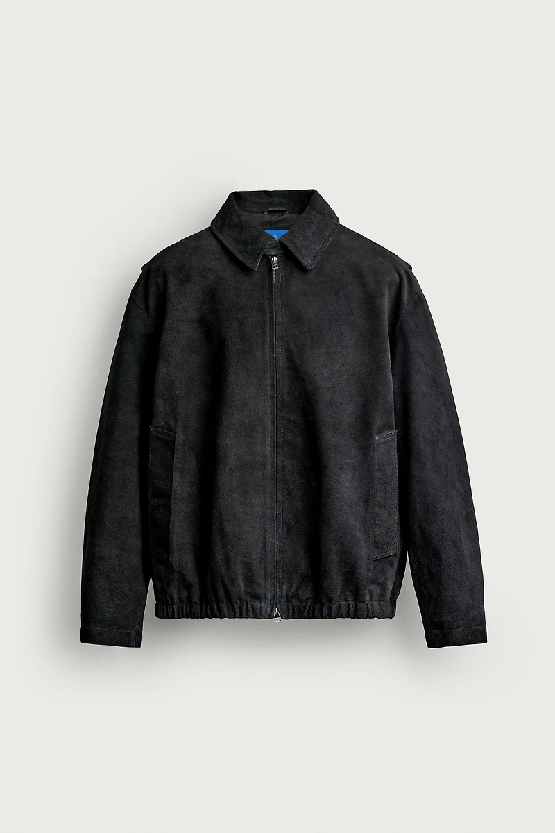 AARON LEVINE X ZARA SUEDE LEATHER JACKET