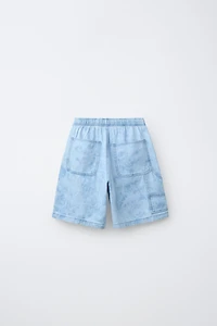 BERMUDA EN JEAN TIE DYE