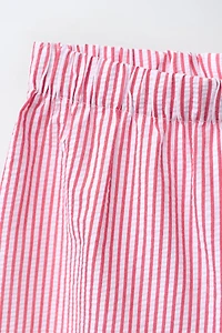 STRIPED HEART WIDE LEG PANTS