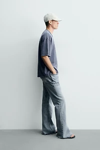 WASHED PRINTED T-SHIRT WITH STUDS