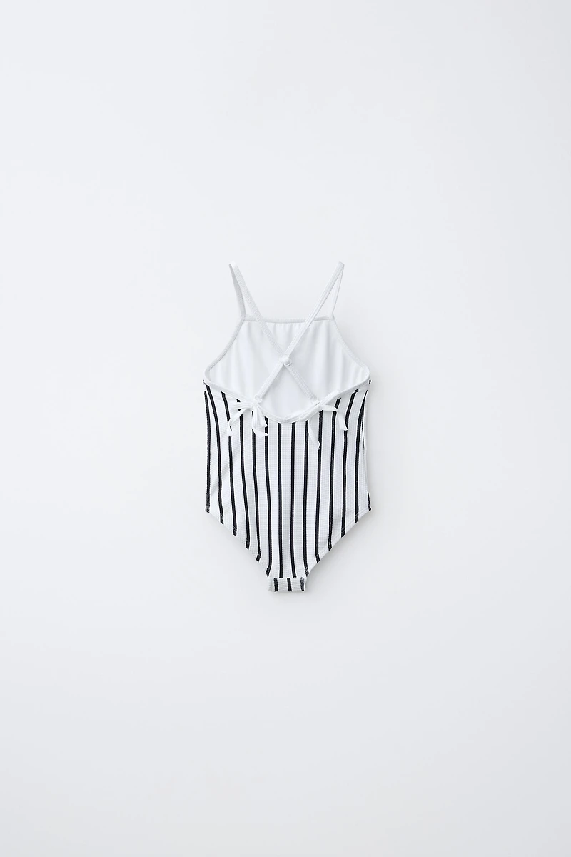 2-6 YEARS/ STRIPED SWIMSUIT