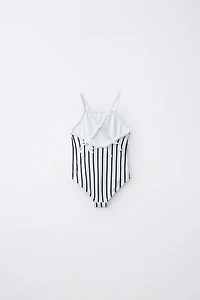 2-6 YEARS/ STRIPED SWIMSUIT