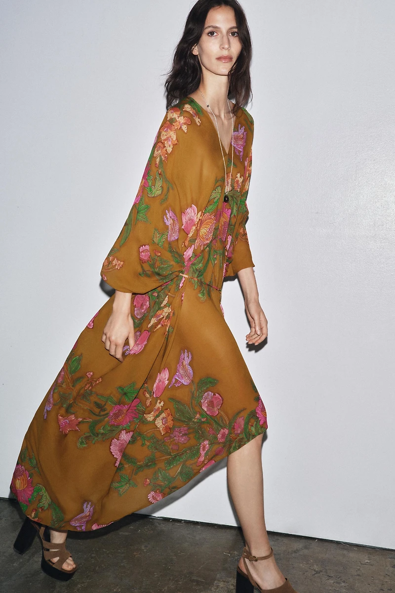 ZW COLLECTION FLORAL OVERSIZE DRESS