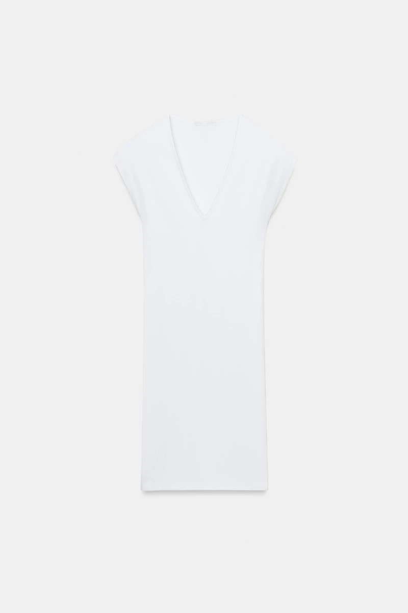 SHORT V-NECK DRESS