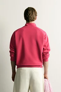 RELAXED FIT ZIP-UP SWEATSHIRT