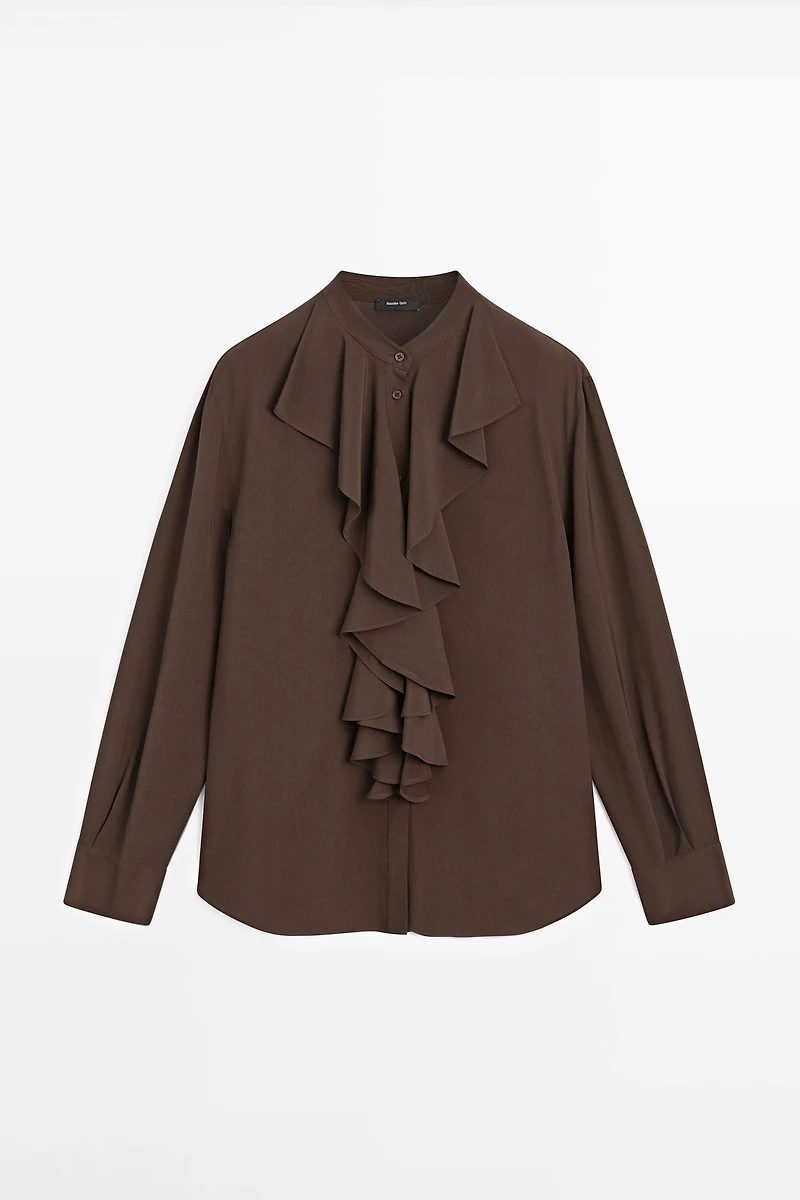 Blouse fluide à volants