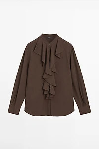 Blouse fluide à volants