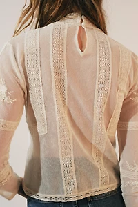 ZW COLLECTION ROMANTIC LACE BLOUSE