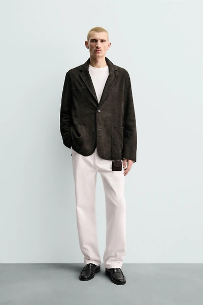 ORIGINS SUEDE LEATHER BLAZER
