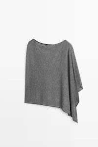 Fine knit cape