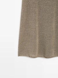 Total look flared knit skirt