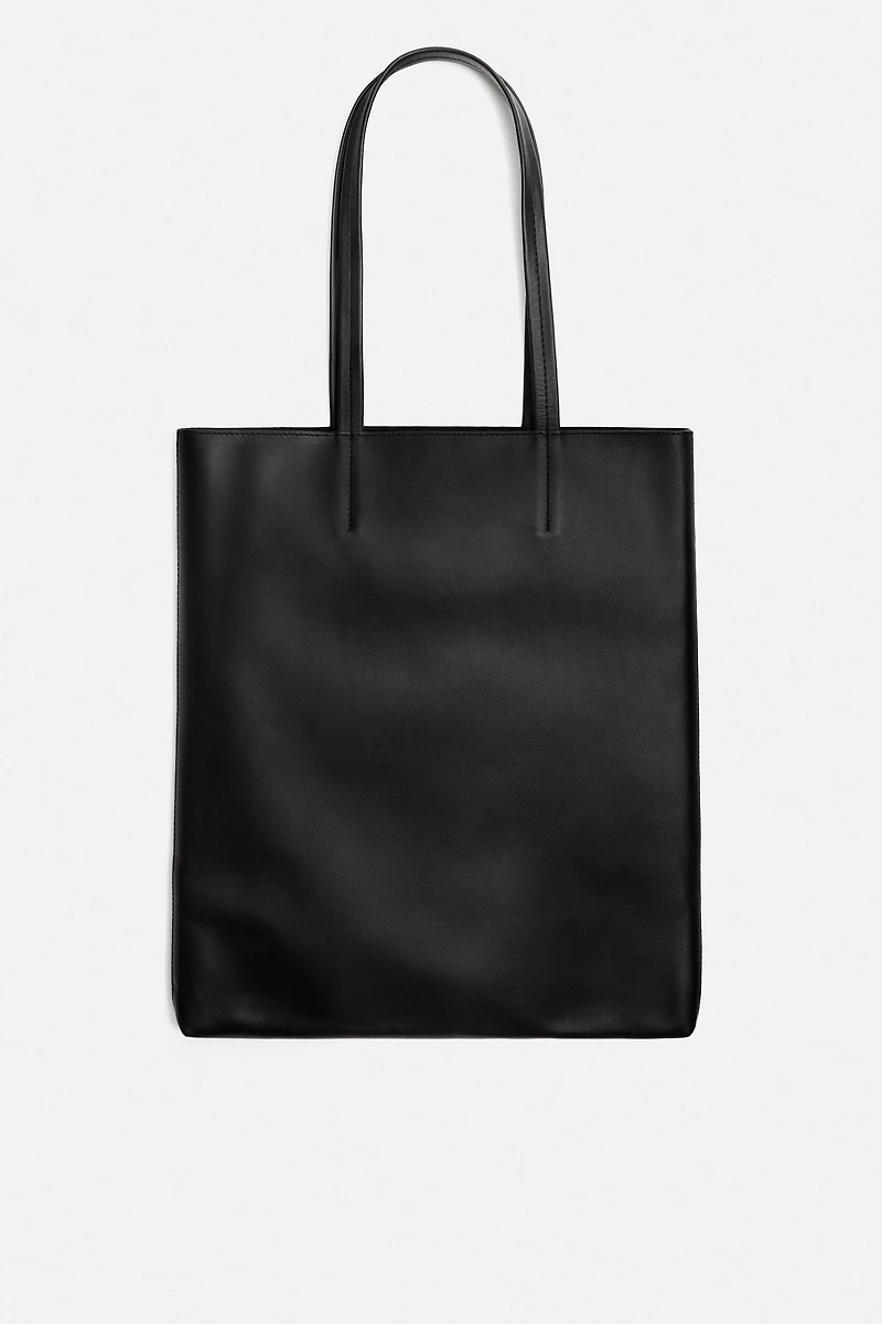 LEATHER SHOPPER BAG