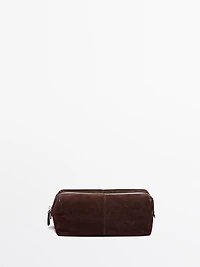 Nappa leather toiletry bag