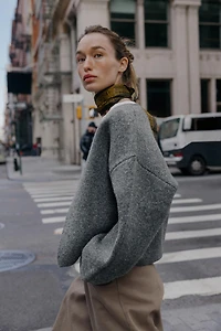 DOUBLE-FACED KNIT CARDIGAN