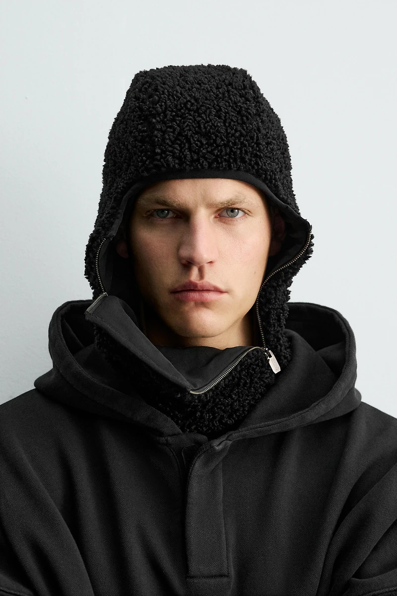 FAUX SHEARLING BALACLAVA X SR_A