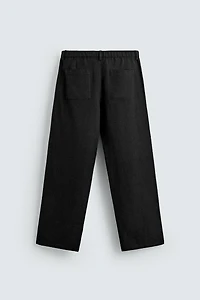 RELAXED FIT VISCOSE-HEMP PANTS