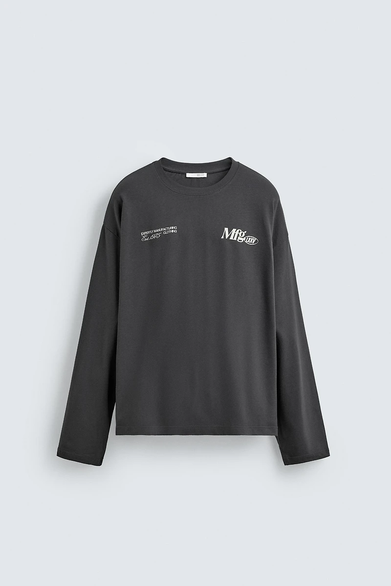 T-SHIRT À INSCRIPTION IMPRIMÉE