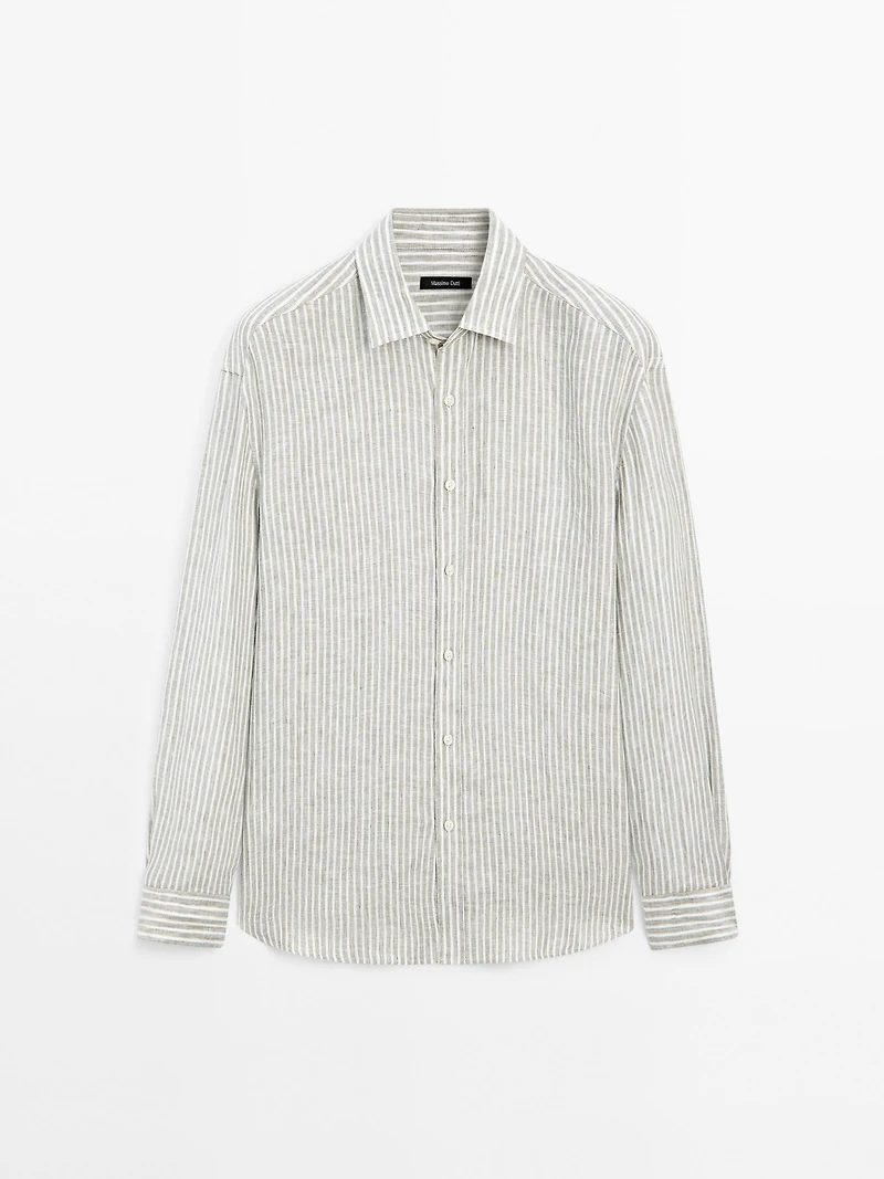 Regular fit striped shirt
