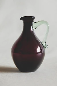 COLORED GLASS VASE
