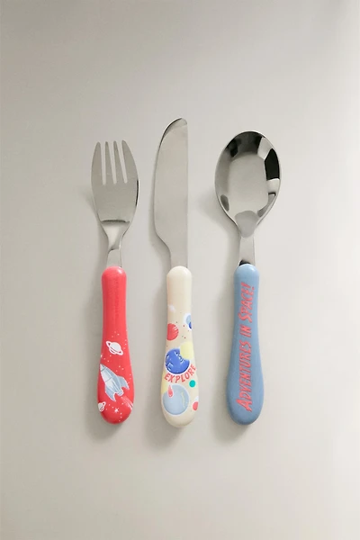 KIDS' SPACE FLATWARE SET