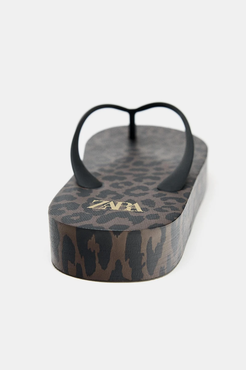 ANIMAL PRINT SANDALS